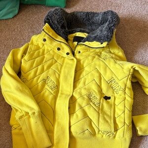 Vintage y2k fox racing jacket fur rare embroidered